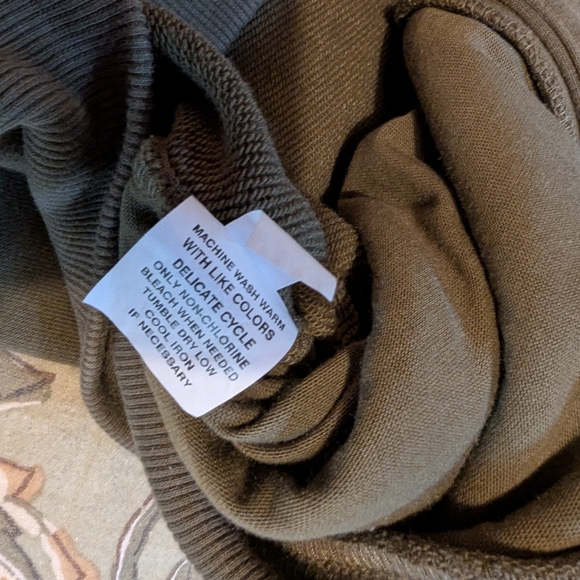 sweatshirt cardigan pockets s/m army green - Picture 6 of 7